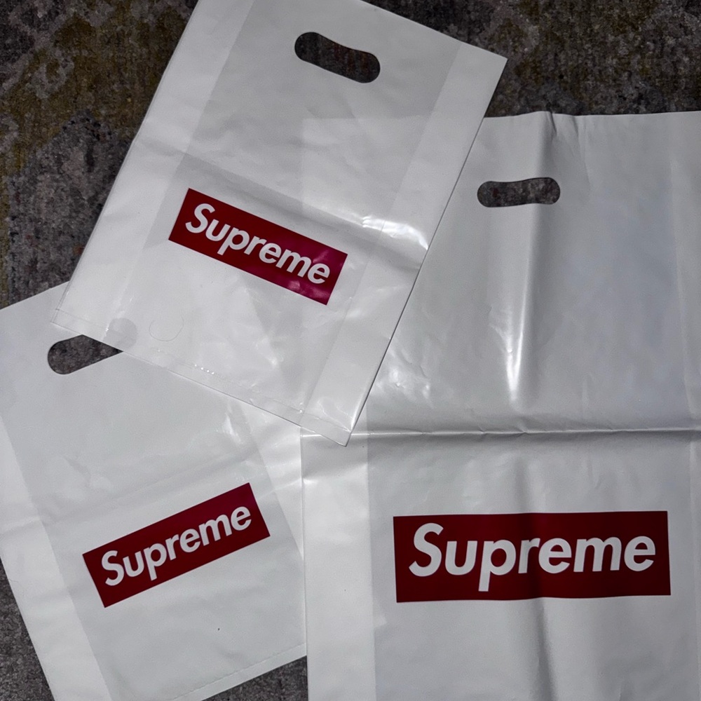 Supreme Red and White Party Bags